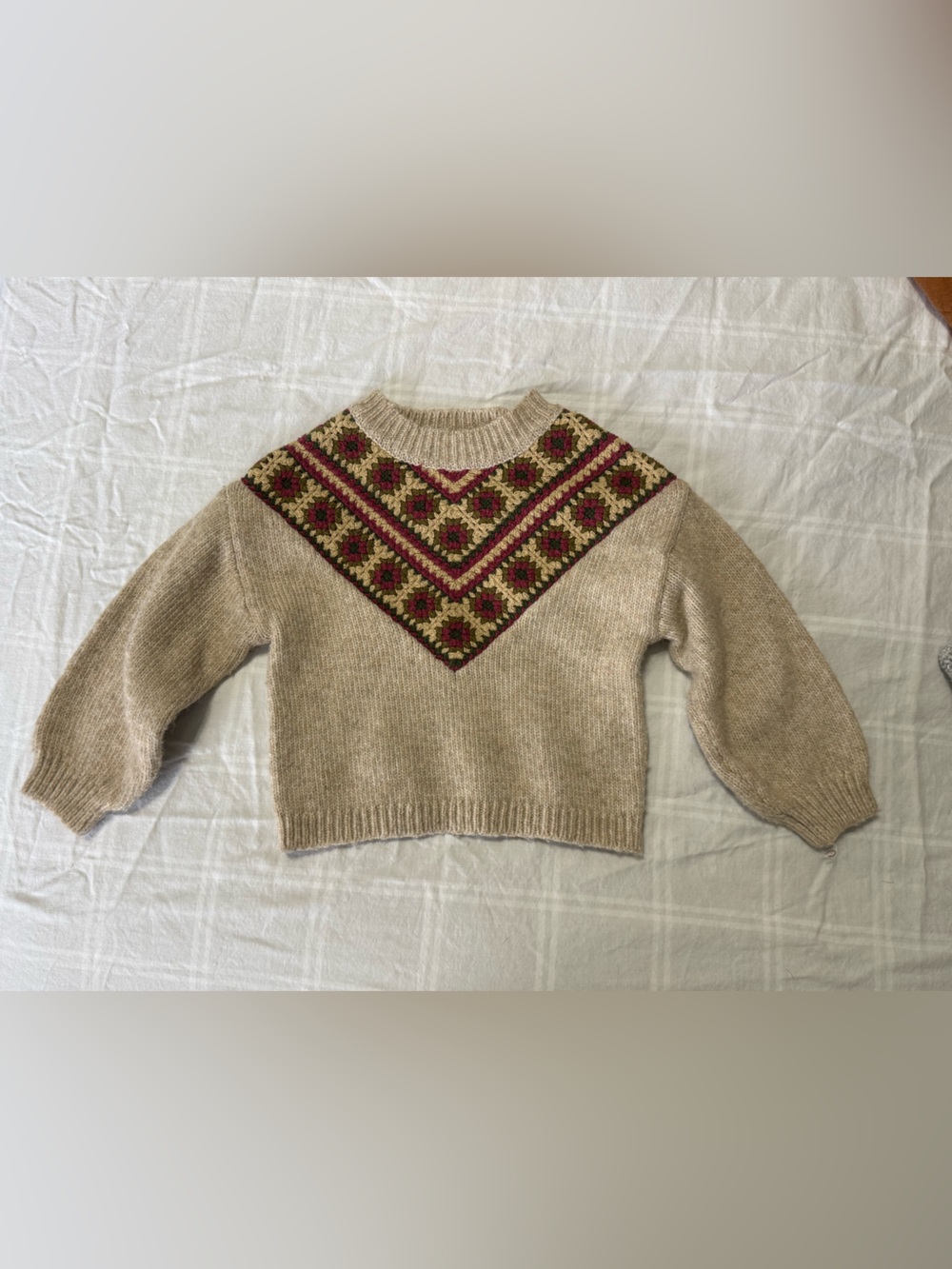 Zara Granny Square Sweater